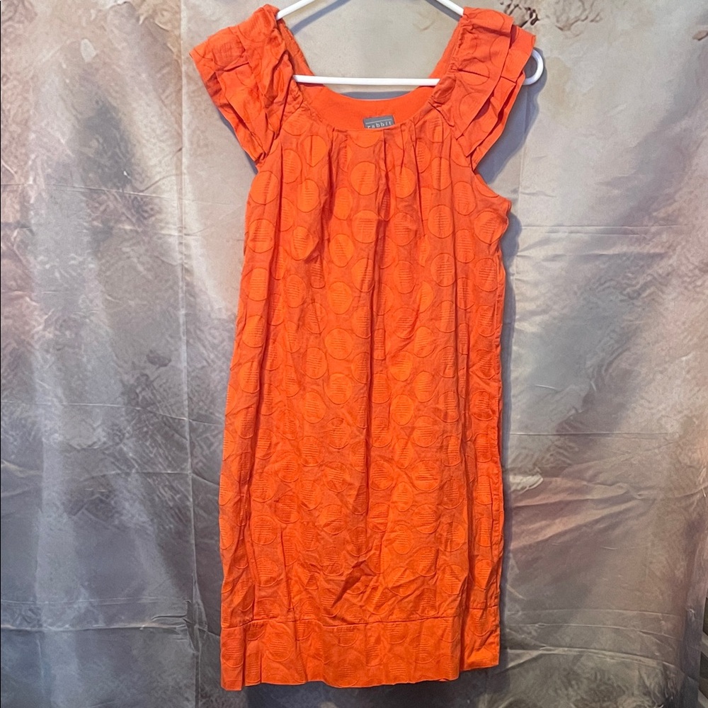 Rabbit Rabbit Rabbit Vibrant Orange Mini Dress